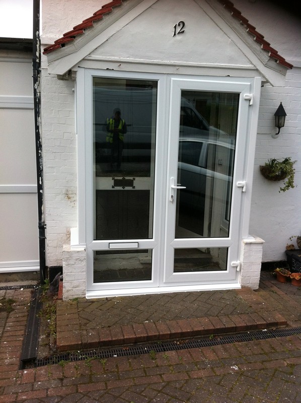 uPVC French doors fitted as front entrance in North Finchley